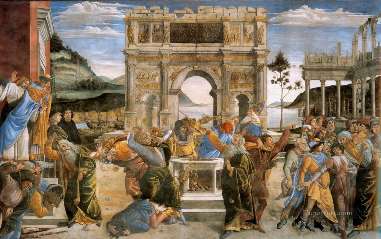 El castigo de Coré Sandro Botticelli Pintura al óleo